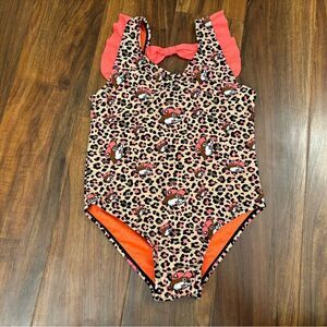 Buc-ee’s leopard/cheetah print one piece bathing suit